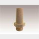 Sinterbronze CA75 Schalldämpfer G3/8"  mit gesintertem Gewinde und Sechskant